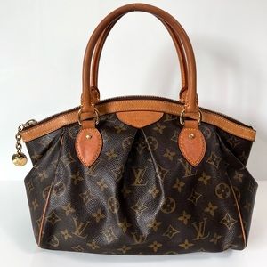 Beautiful LOUIS VUITTON Tivoli PM Brown Monogram Vachetta Leather Bag M40143
